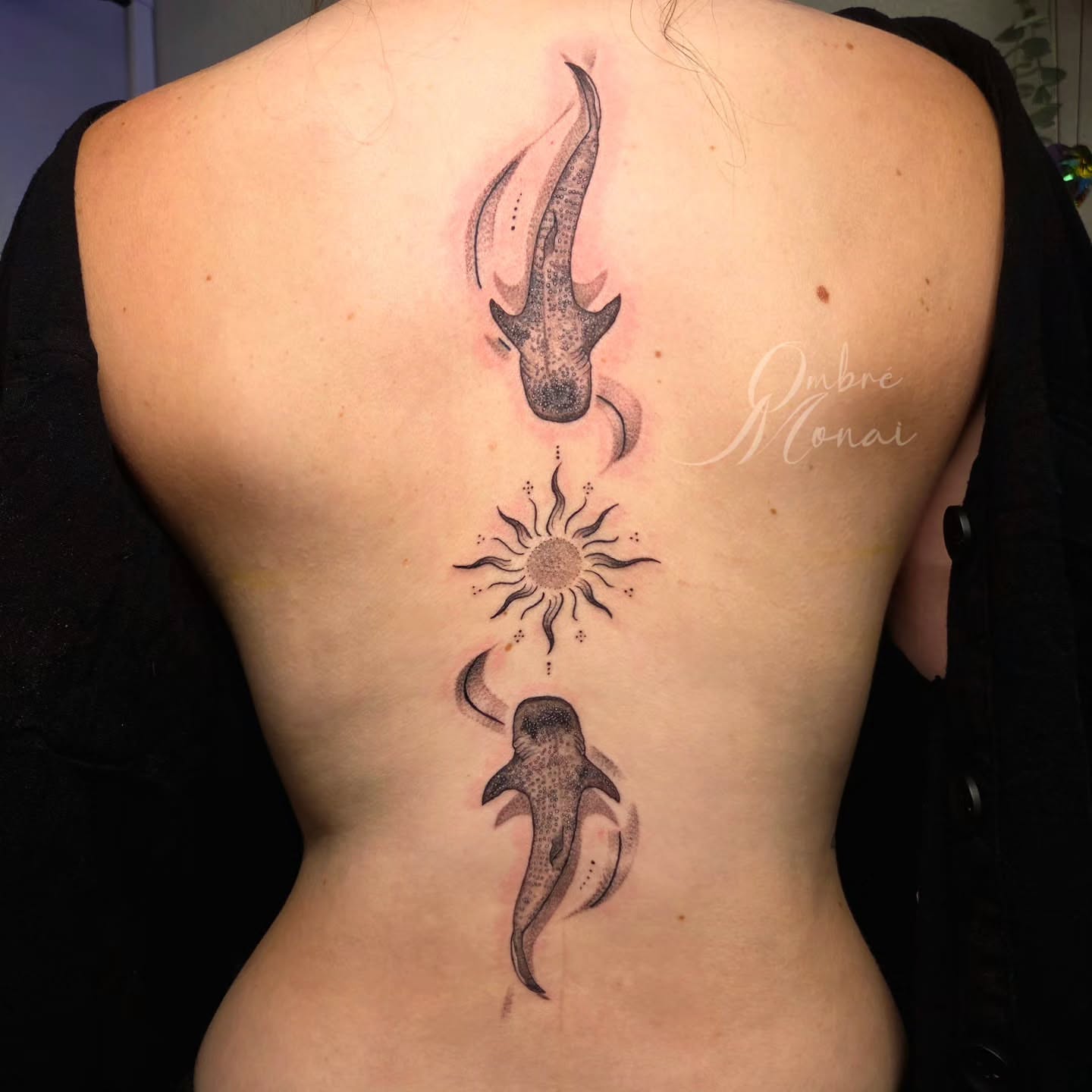 Tattoo by @ombre.monai — dotwork, black_and_grey