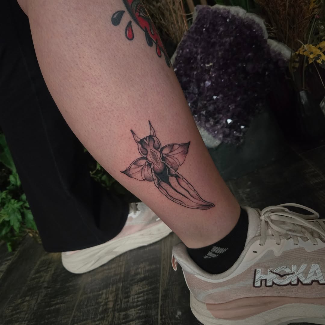 Tattoo by @alexandraathenstattoo — black_and_grey, realism