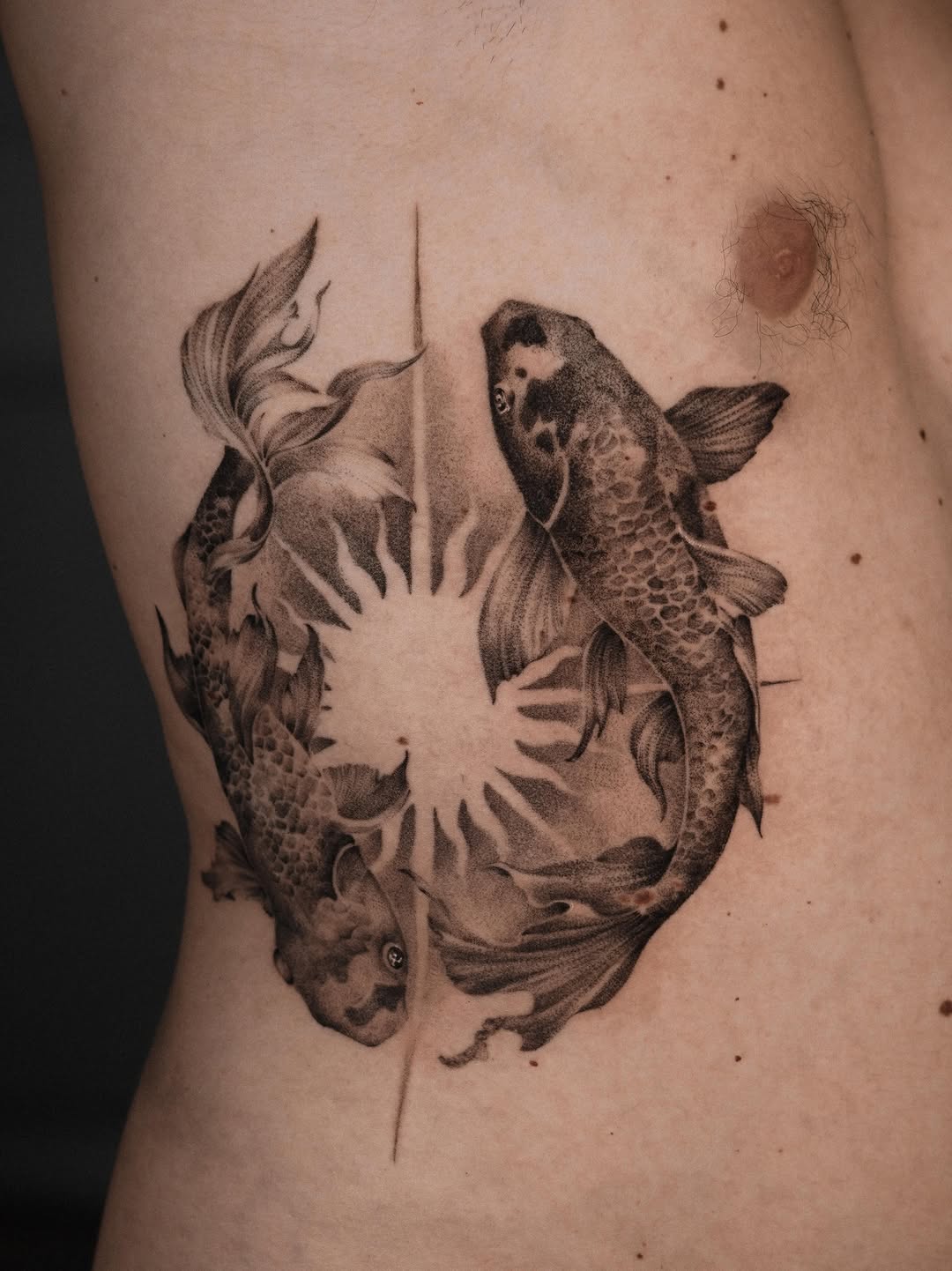 Tattoo by @blackworknyc β dotwork, black_and_grey