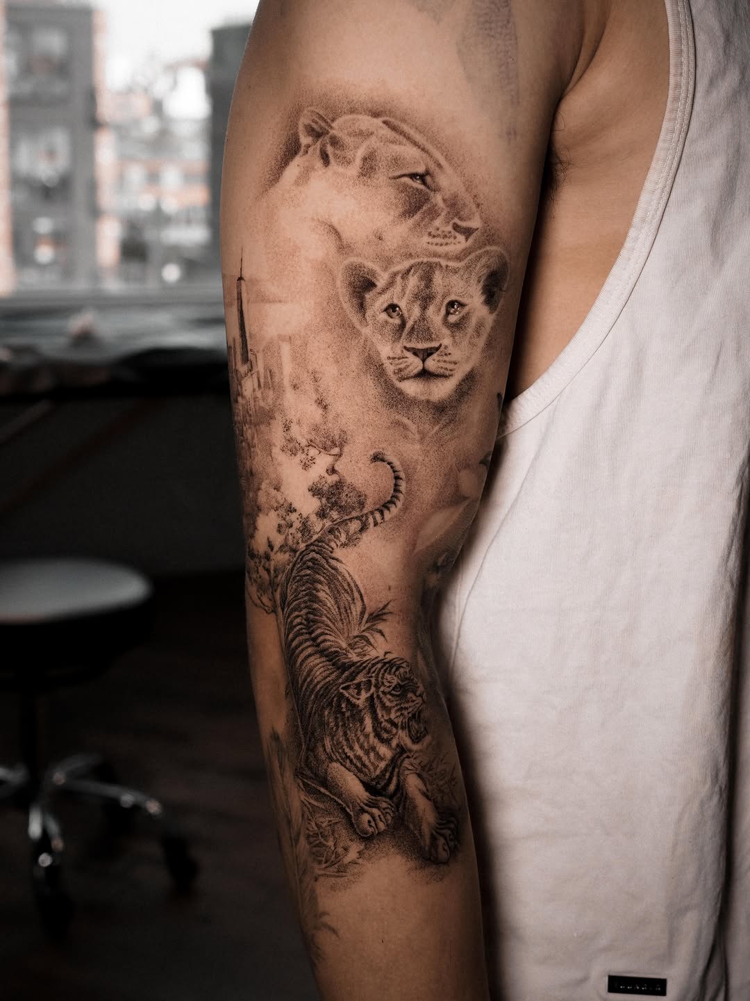Tattoo by @blackworknyc β realism, black_and_grey