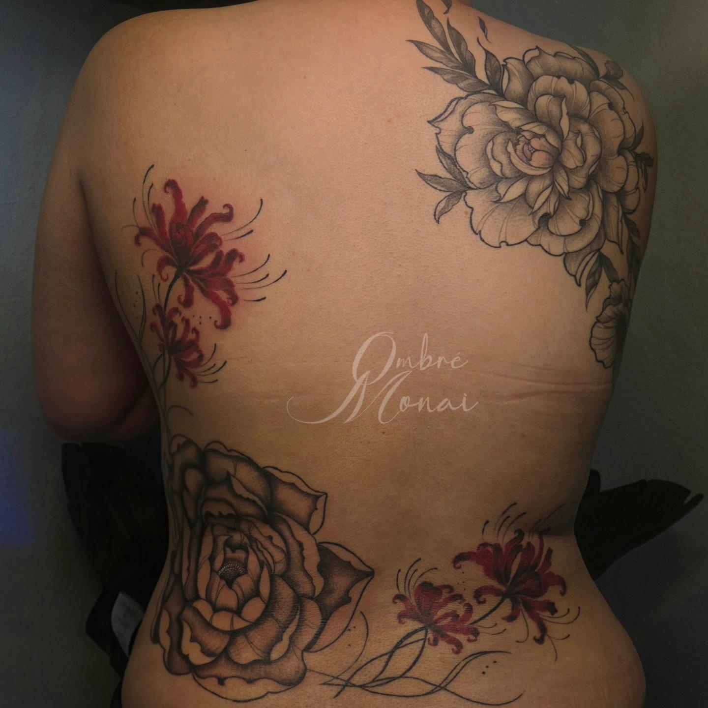 Tattoo by @ombre.monai — black_and_grey, realism