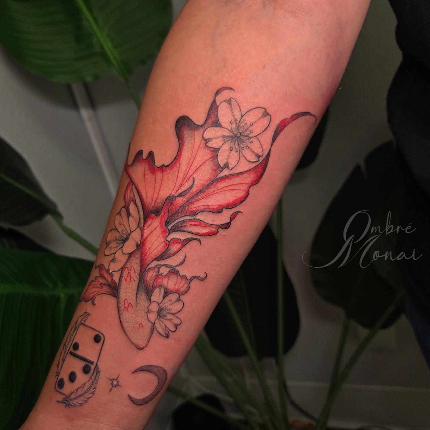 Tattoo by @ombre.monai — realism, watercolor