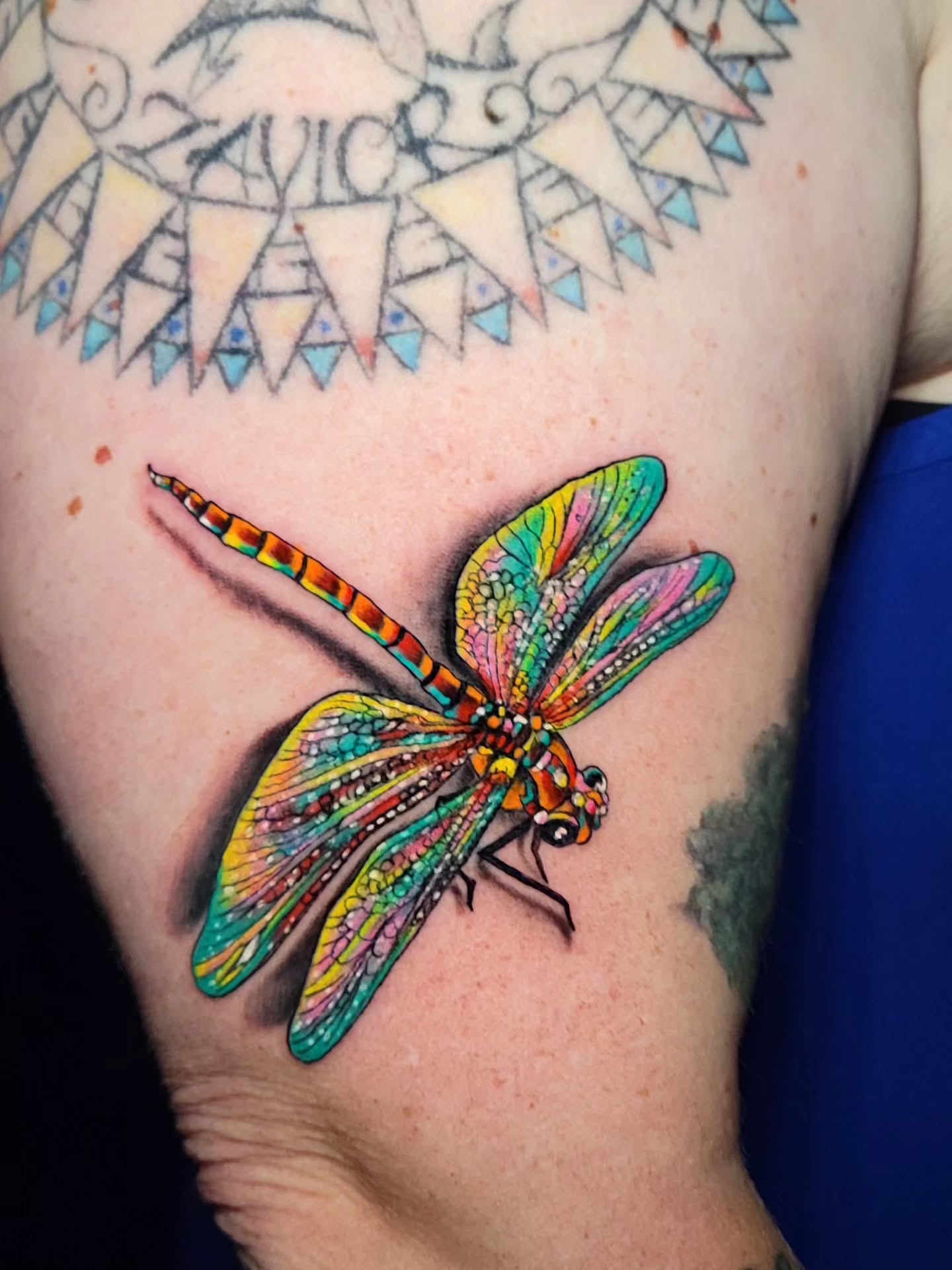 Tattoo by @theinkboxtattoos — dotwork, realism