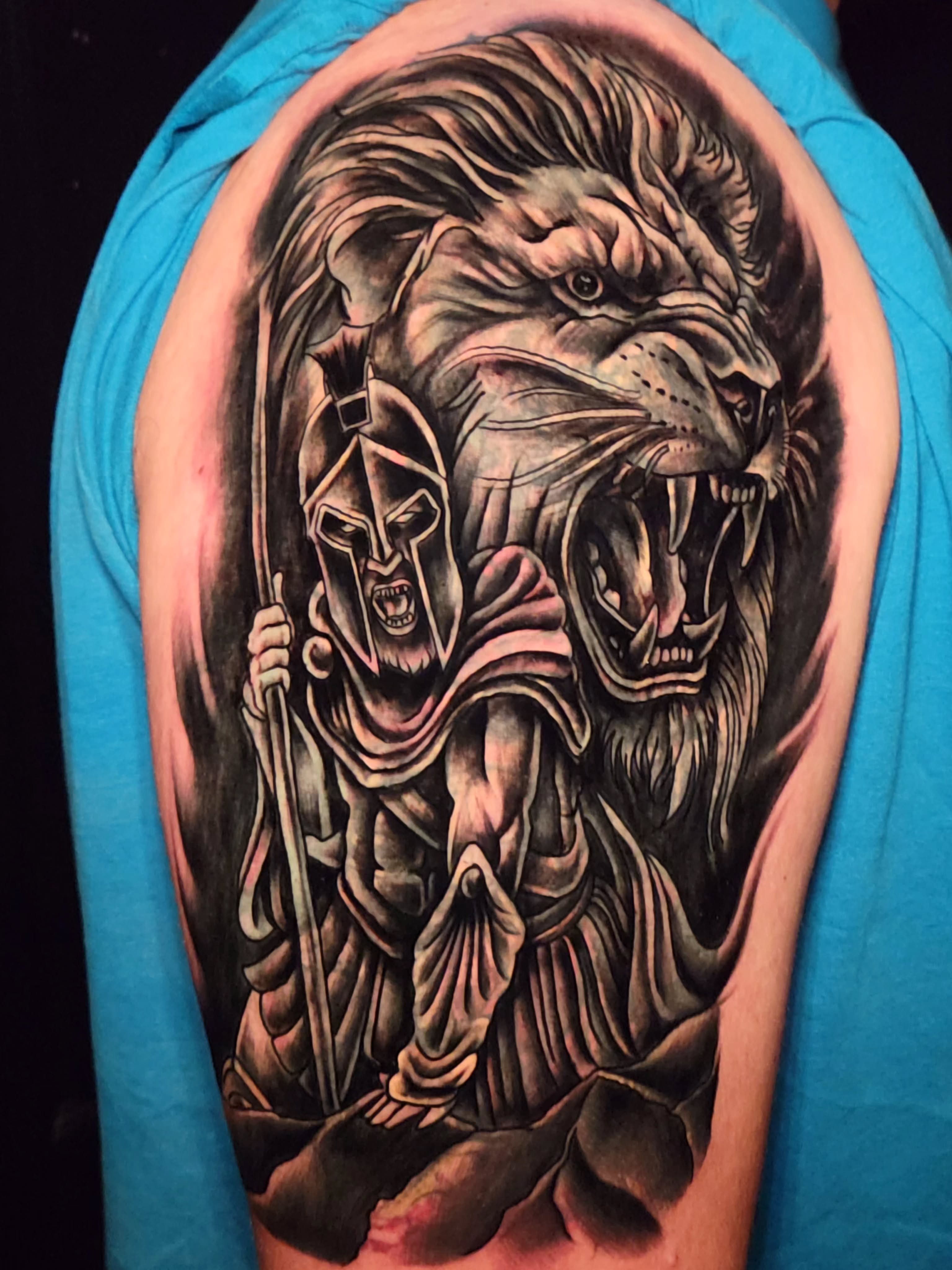 Tattoo by @theinkboxtattoos — black_and_grey, realism
