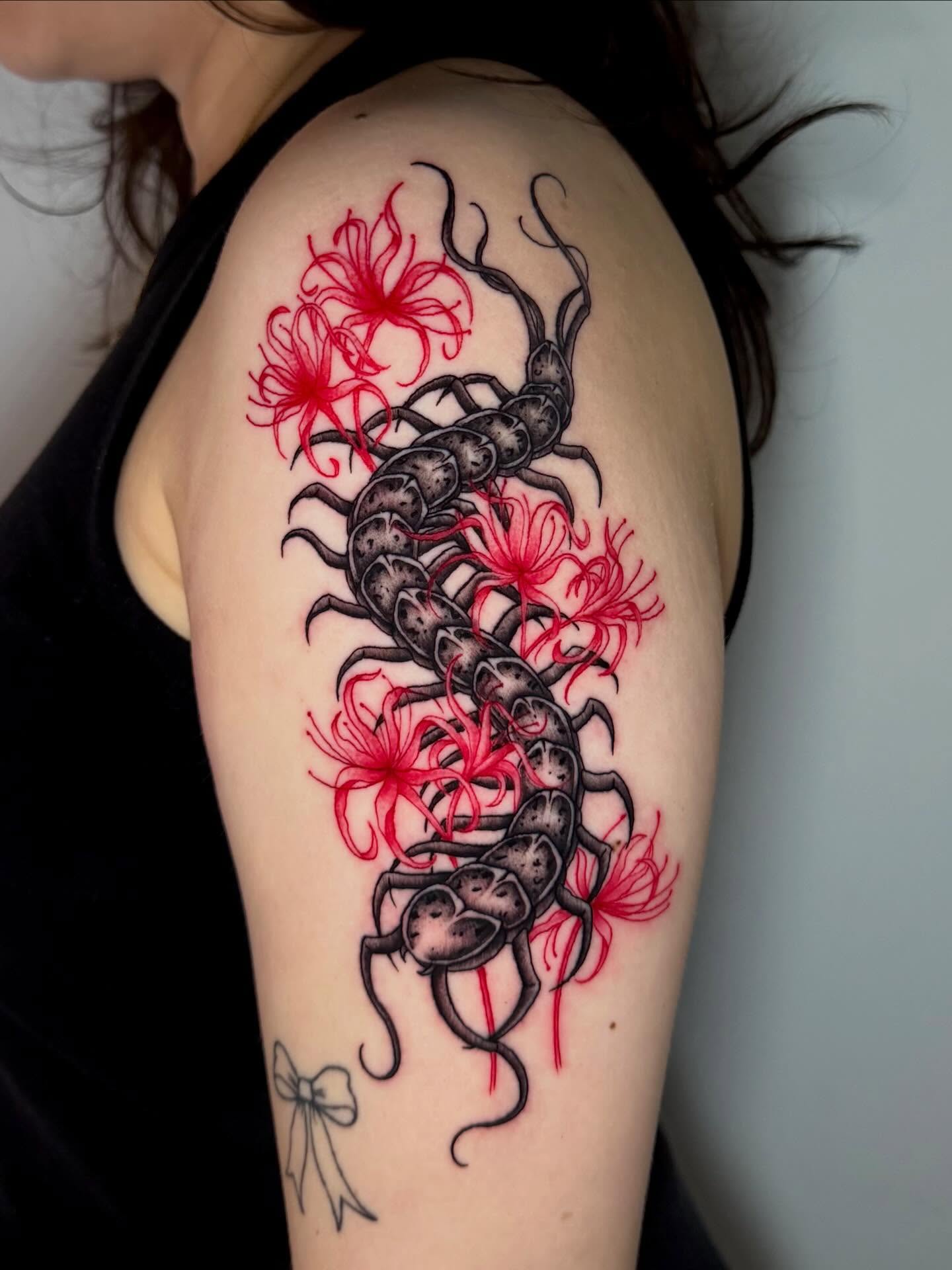 Tattoo by @markedbykris — black_and_grey
