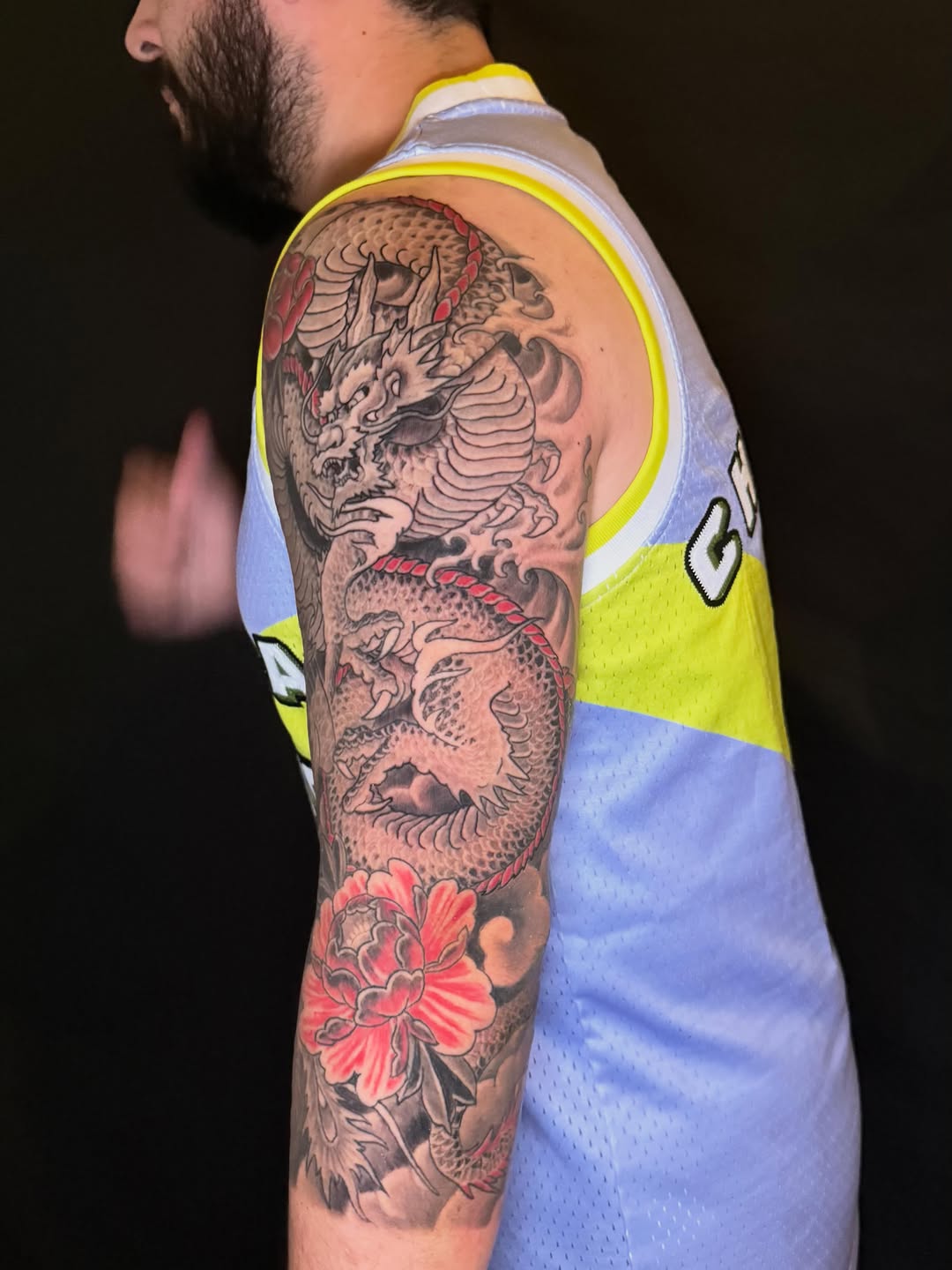 Tattoo by @patrickcornolo — japanese_irezumi, black_and_grey