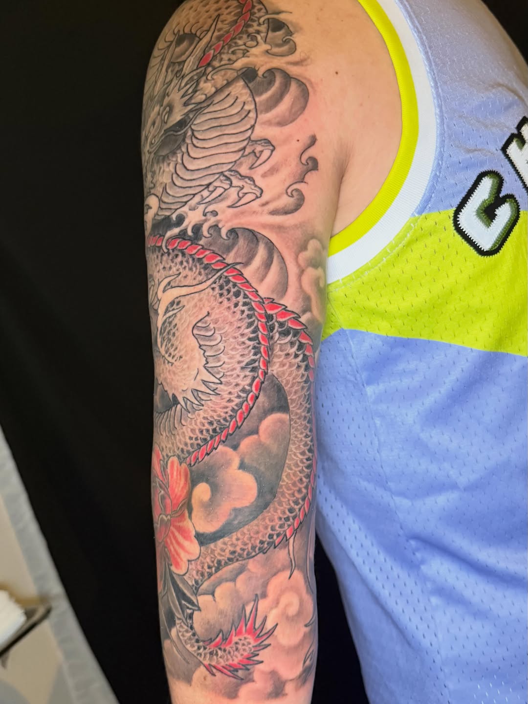 Tattoo by @patrickcornolo — japanese_irezumi, black_and_grey
