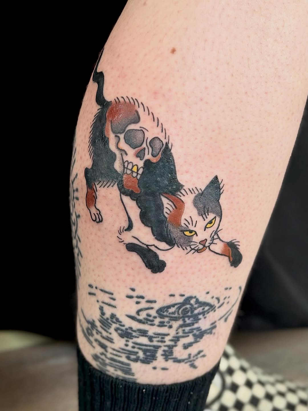 Tattoo by @aliendavetattoos — japanese_irezumi, black_and_grey