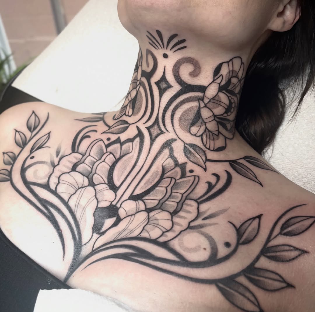 Tattoo by @maya_zink — black_and_grey