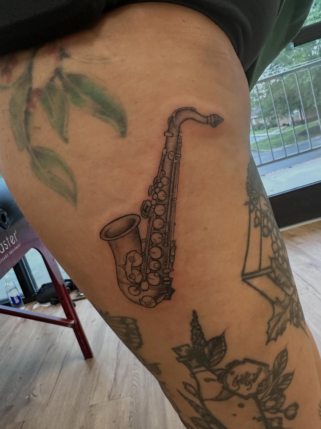 Tattoo by @linesofblack — black_and_grey, realism