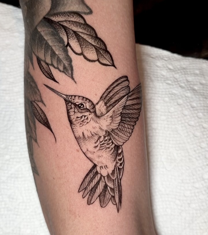 Tattoo by @mccollumtattoo — dotwork, black_and_grey
