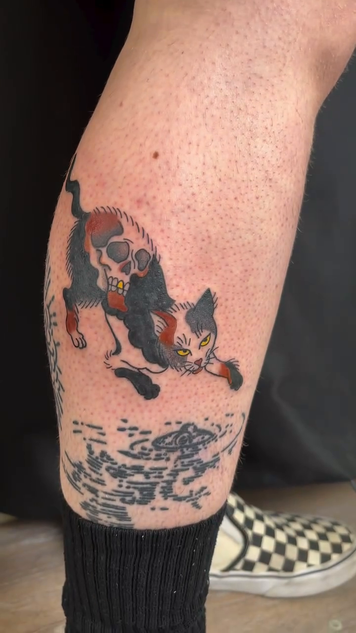 Tattoo by @aliendavetattoos — japanese_irezumi, blackwork