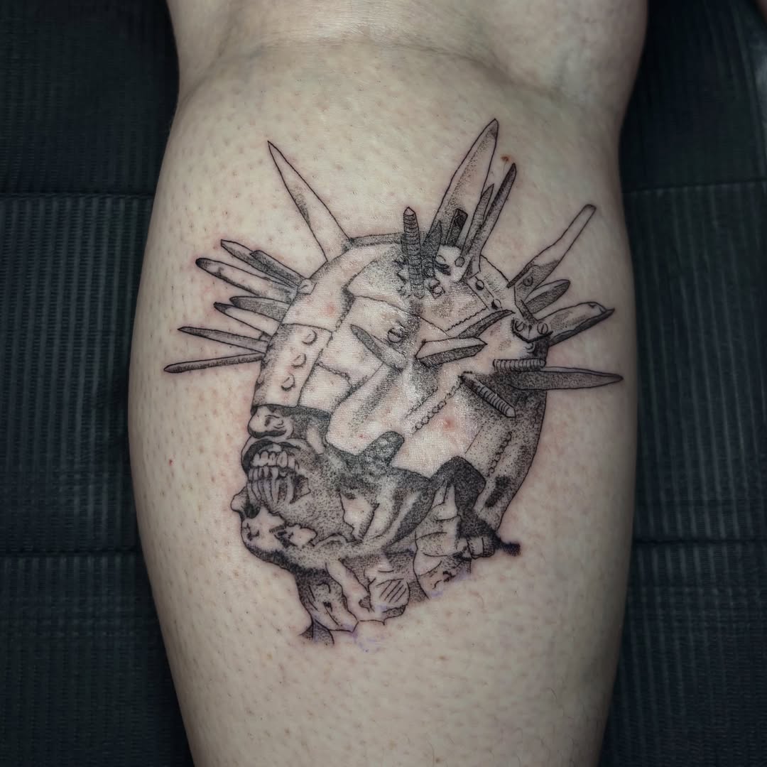 Tattoo by @tattoosbysamira β dotwork, black_and_grey