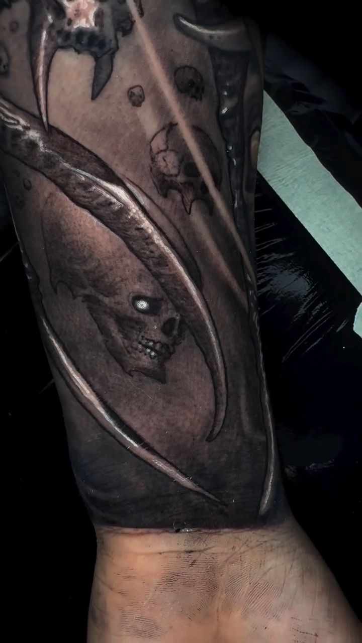 Tattoo by @ediablo — dark_realism, black_and_grey