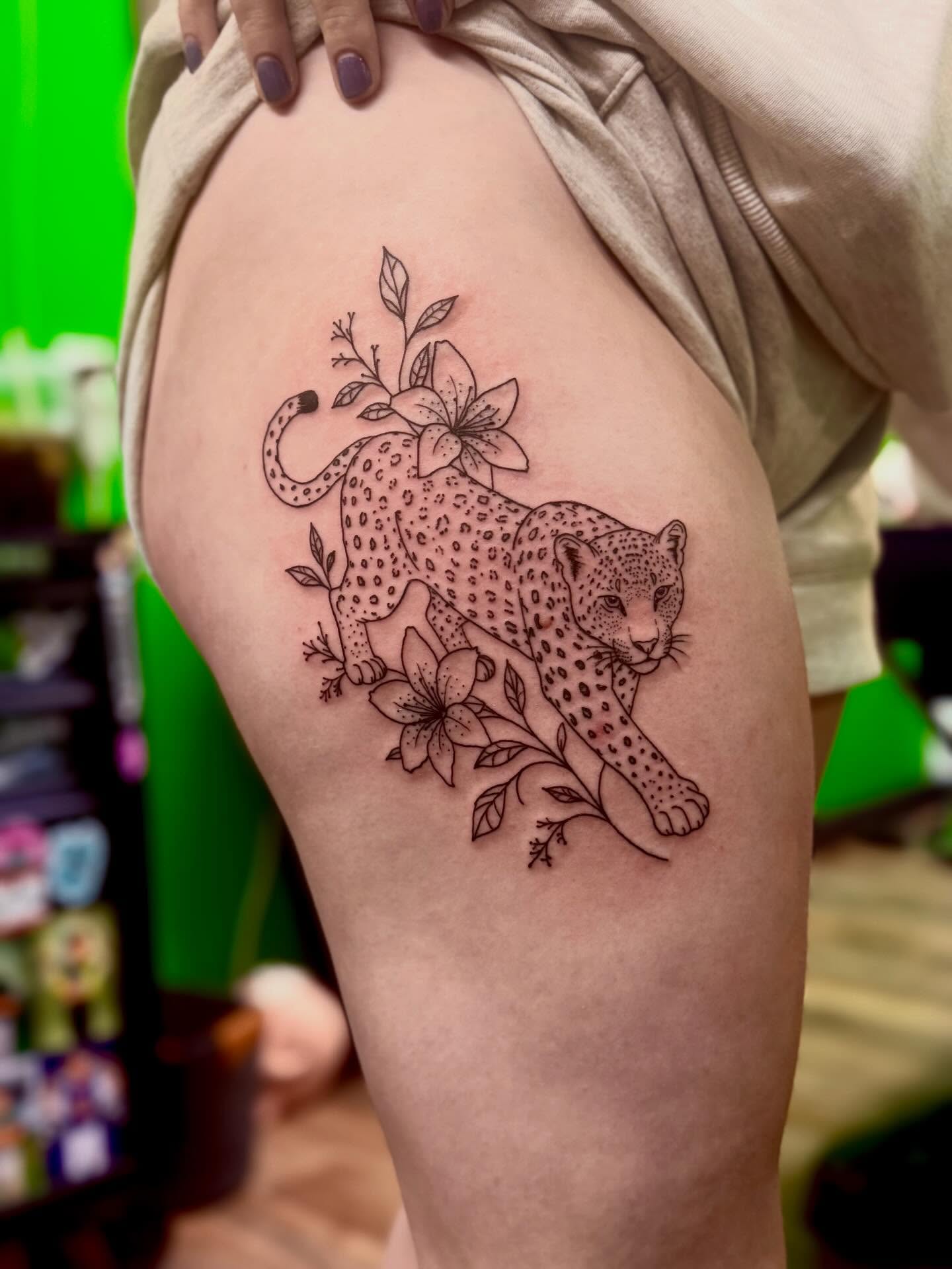 Tattoo by @batty_girl_tats — black_and_grey