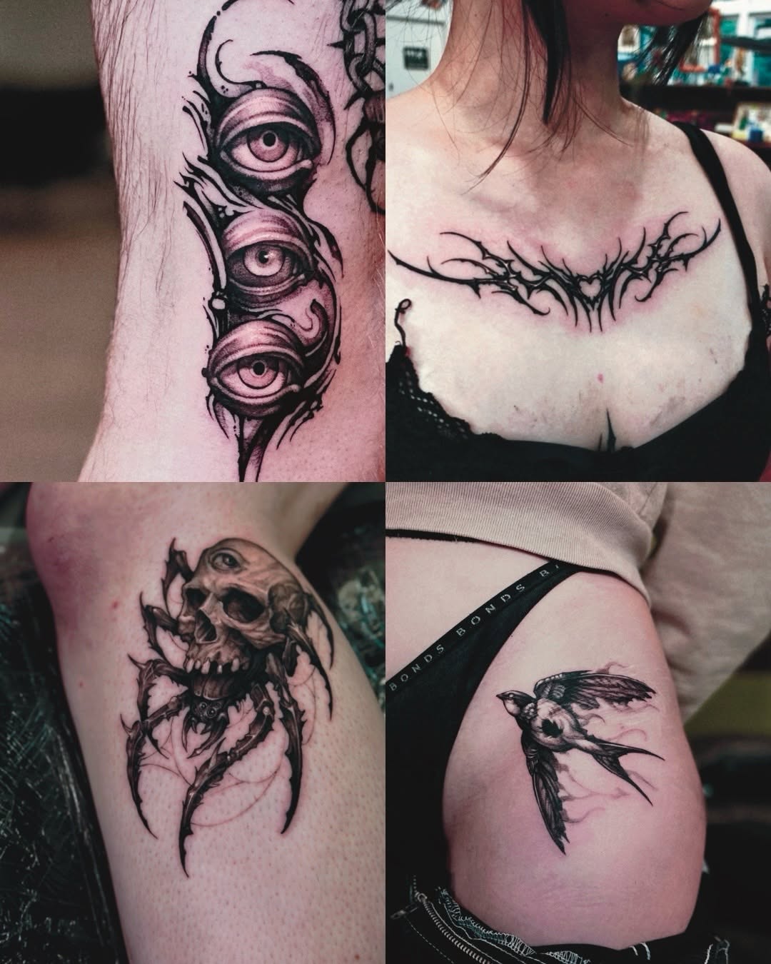 Tattoo by @doosik_tattoo โ black_and_grey, dark_realism