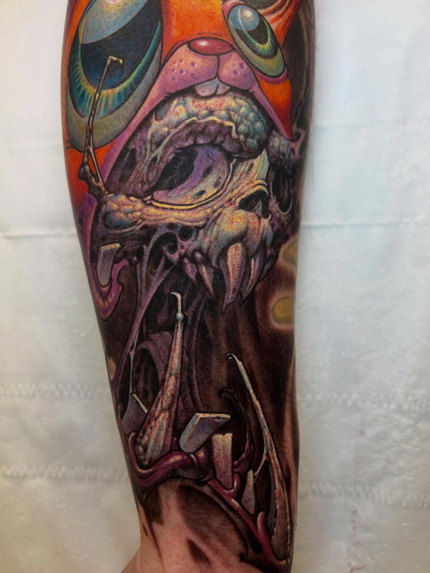 Tattoo by @jessesmithtattoos — dark_realism, surrealism