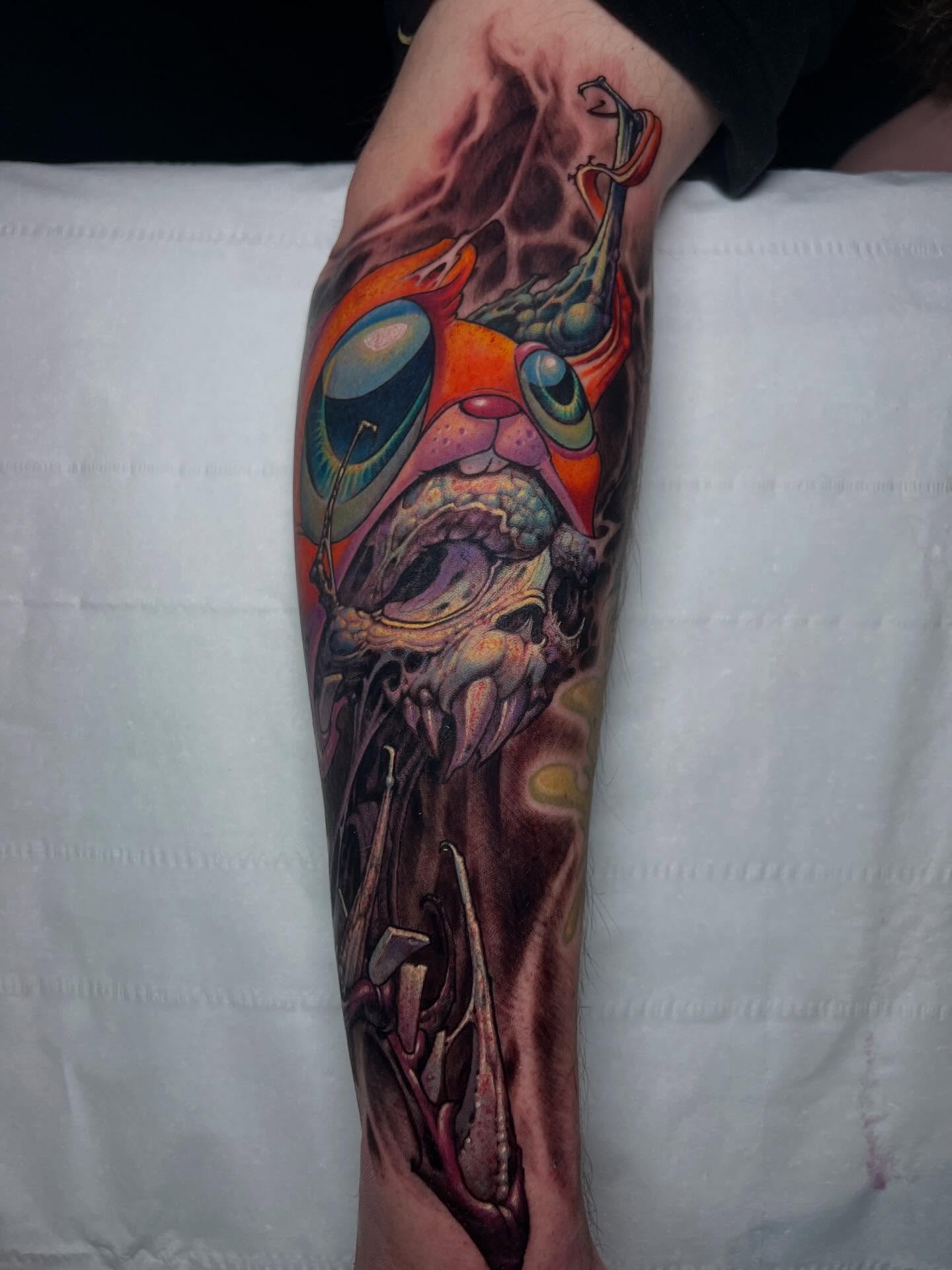 Tattoo by @jessesmithtattoos — realism, surrealism