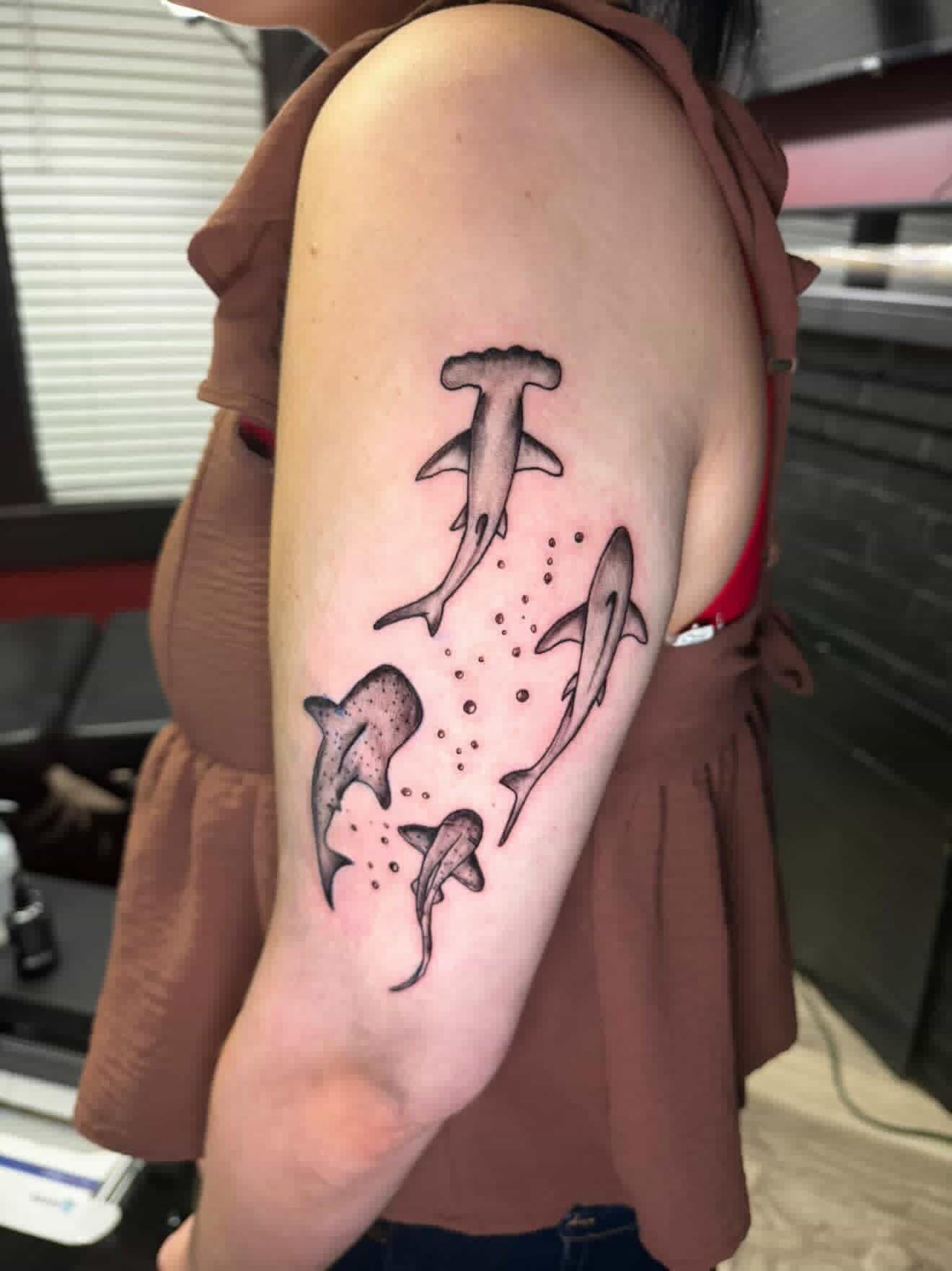 Tattoo by @alexandernichols916 — dotwork