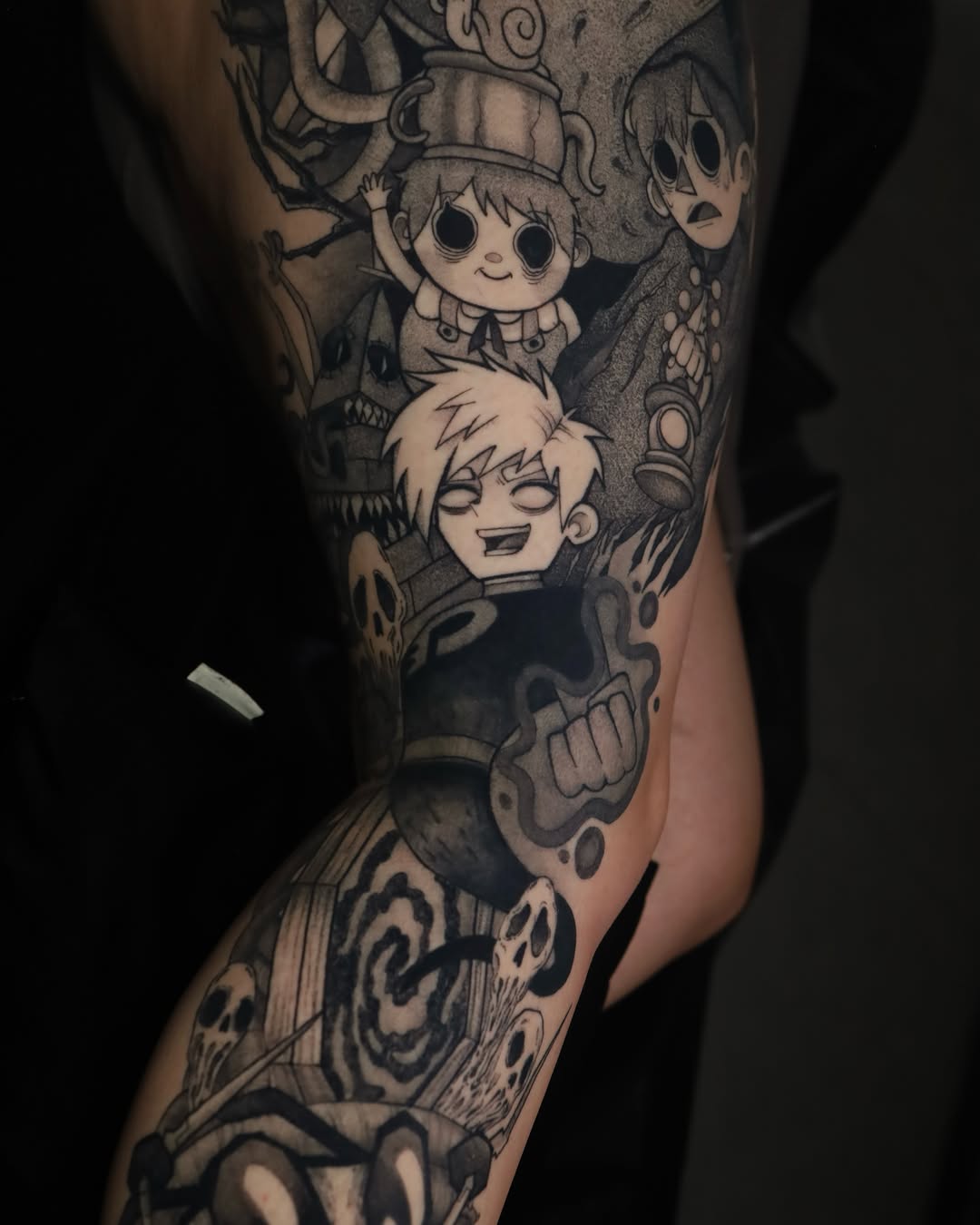 Anime characters anime tattoo on the forearm by Dana, Phoenix, Arizona