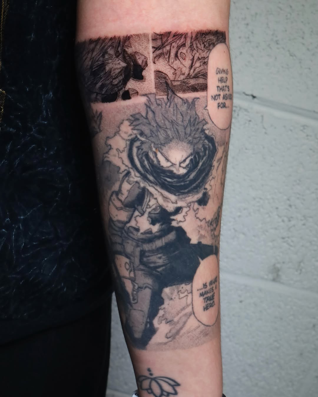 Tattoo by @idkdananicole β anime, black_and_grey