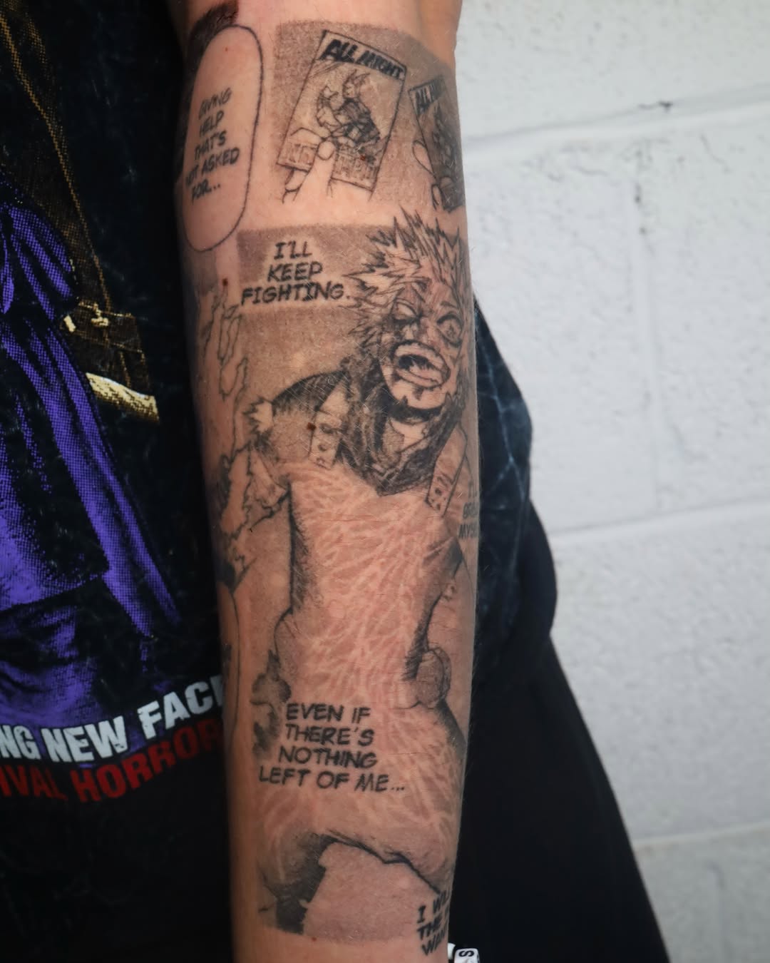 Tattoo by @idkdananicole β black_and_grey, lettering_script