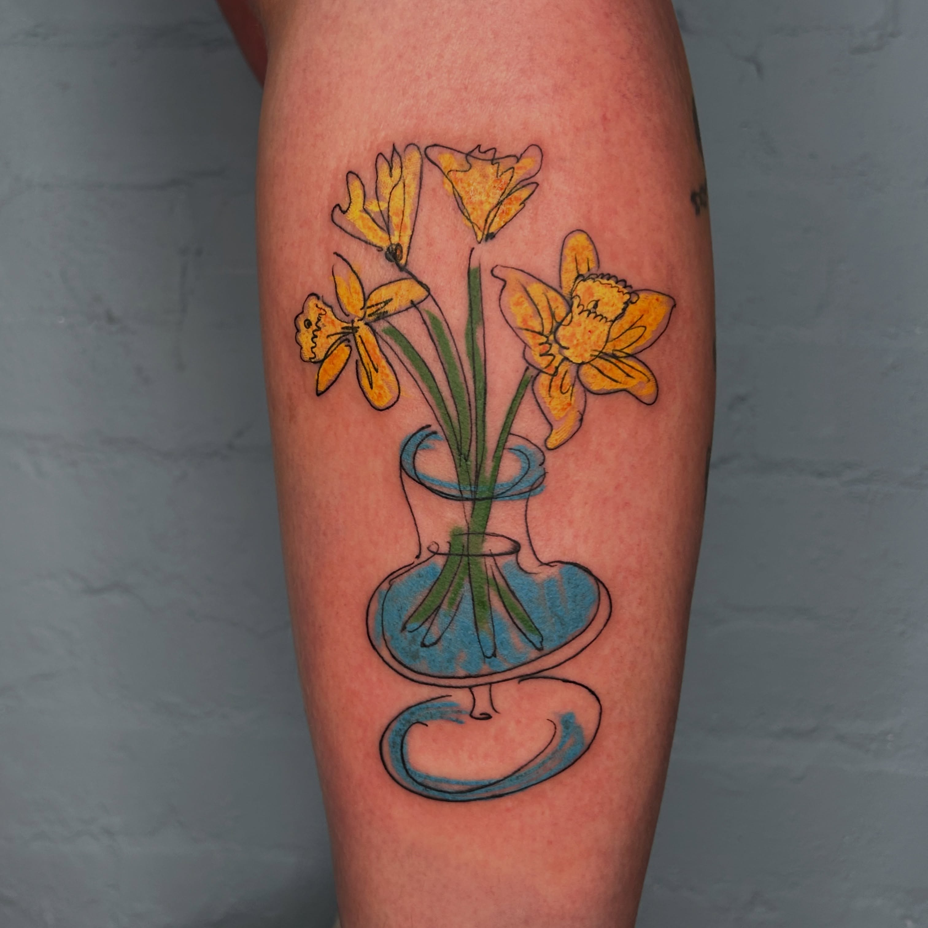 Tattoo by Doro ✨ illustrative queer tattoo artist in London, London