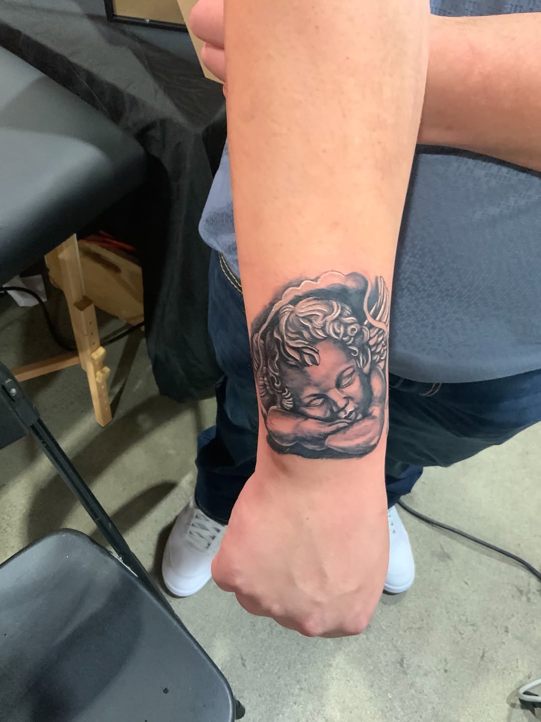 Tattoo by @tattoos.by.illachek β realism, black_and_grey