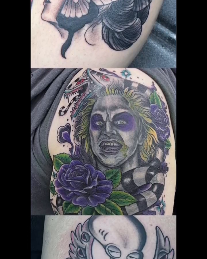 Tattoo by @8thelementtattoo — realism, black_and_grey