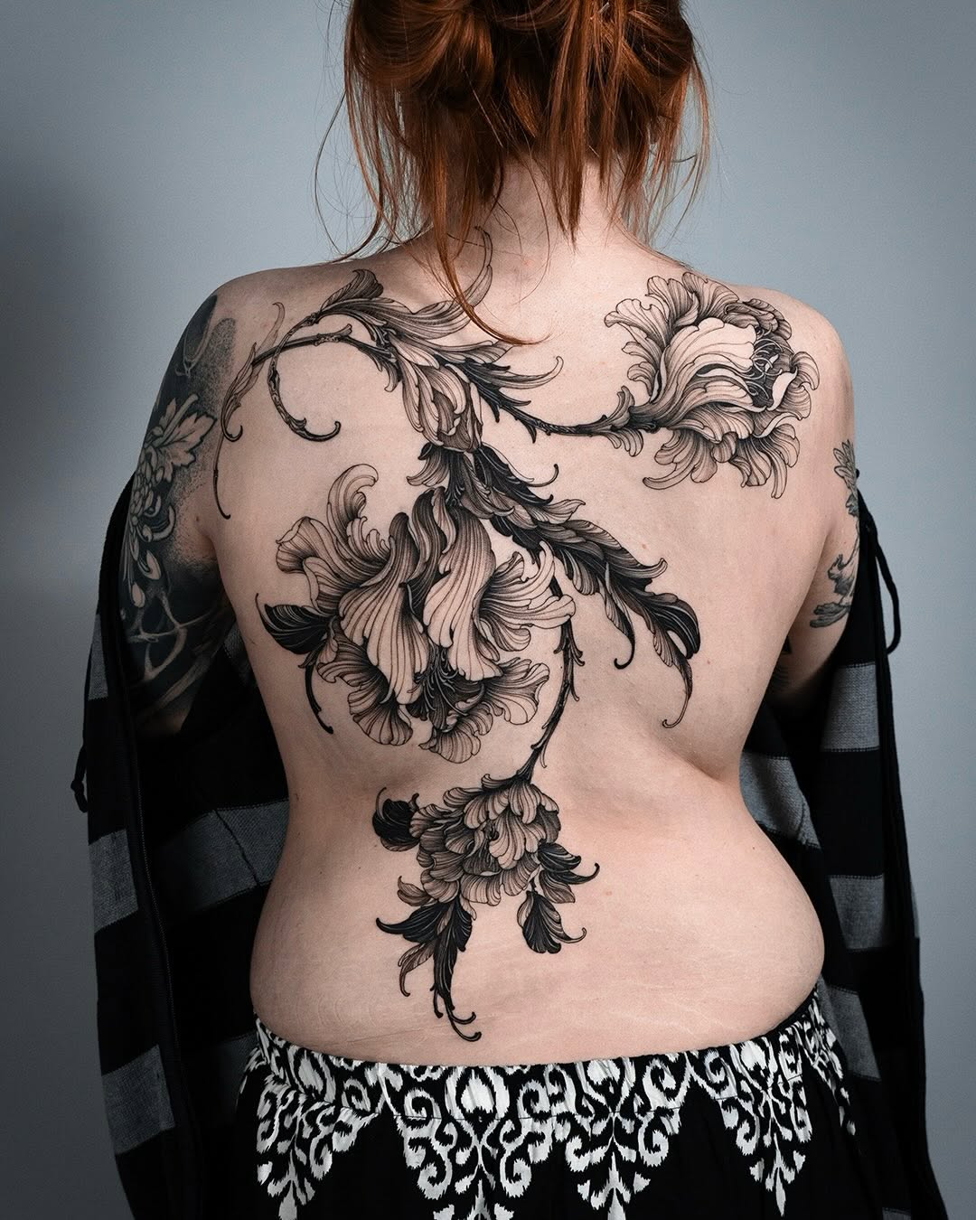 Tattoo by @siio_ink — black_and_grey, ornamental