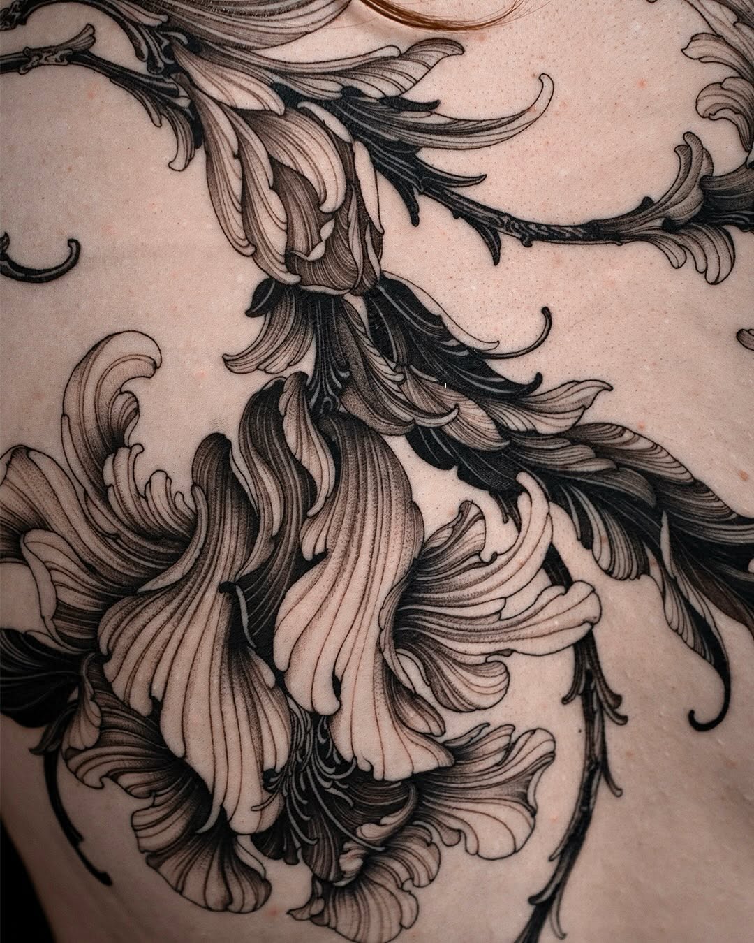 Tattoo by @siio_ink — black_and_grey, ornamental