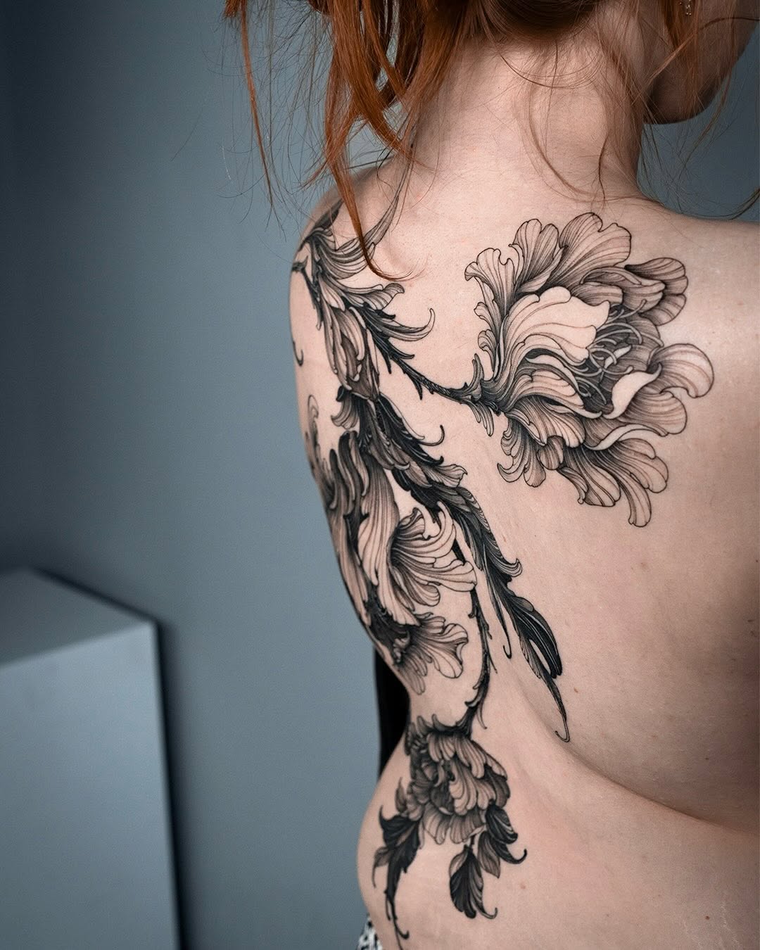 Tattoo by @siio_ink — black_and_grey, ornamental
