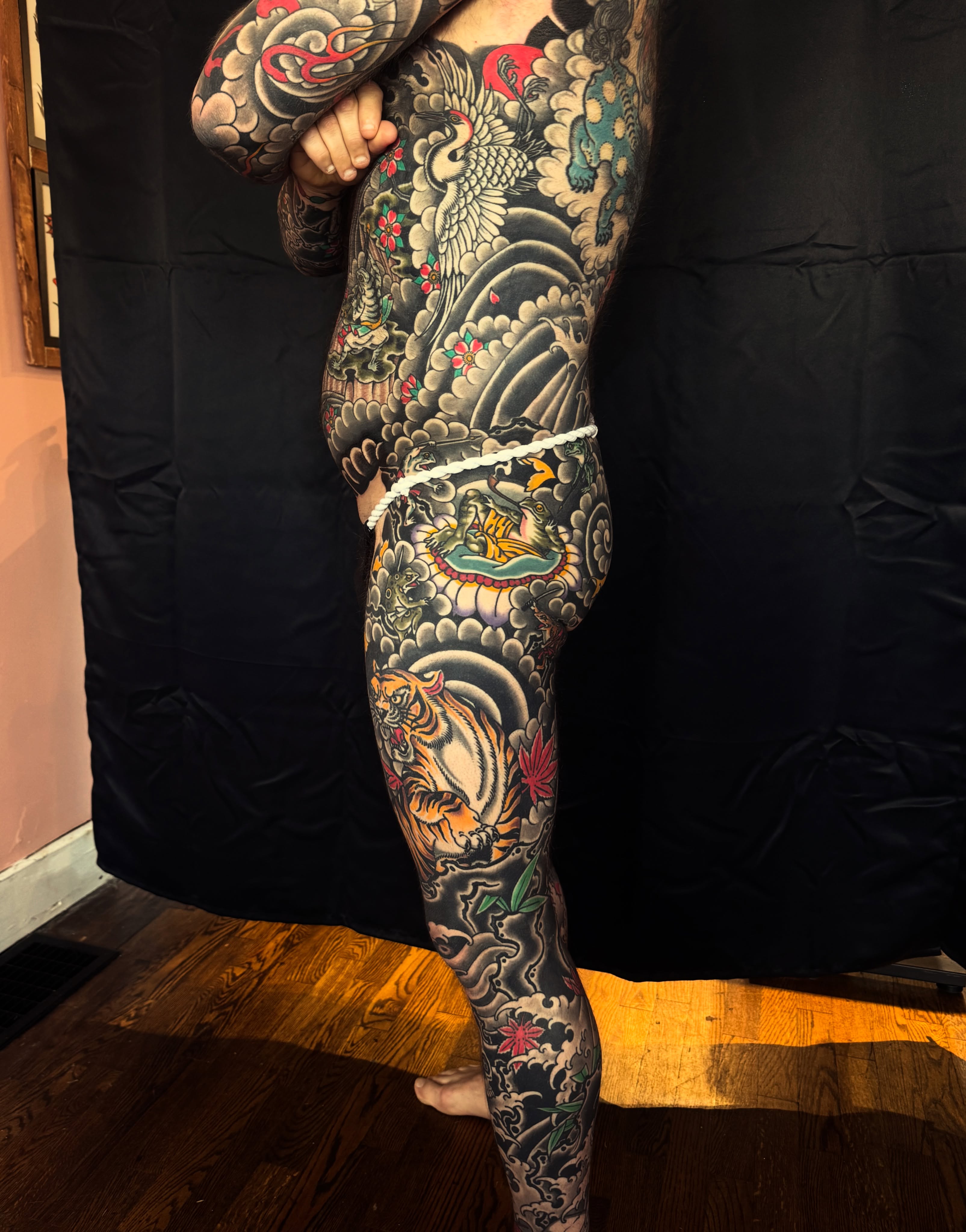 Tattoo by @nicholastidler_tattoos — japanese_irezumi, black_and_grey