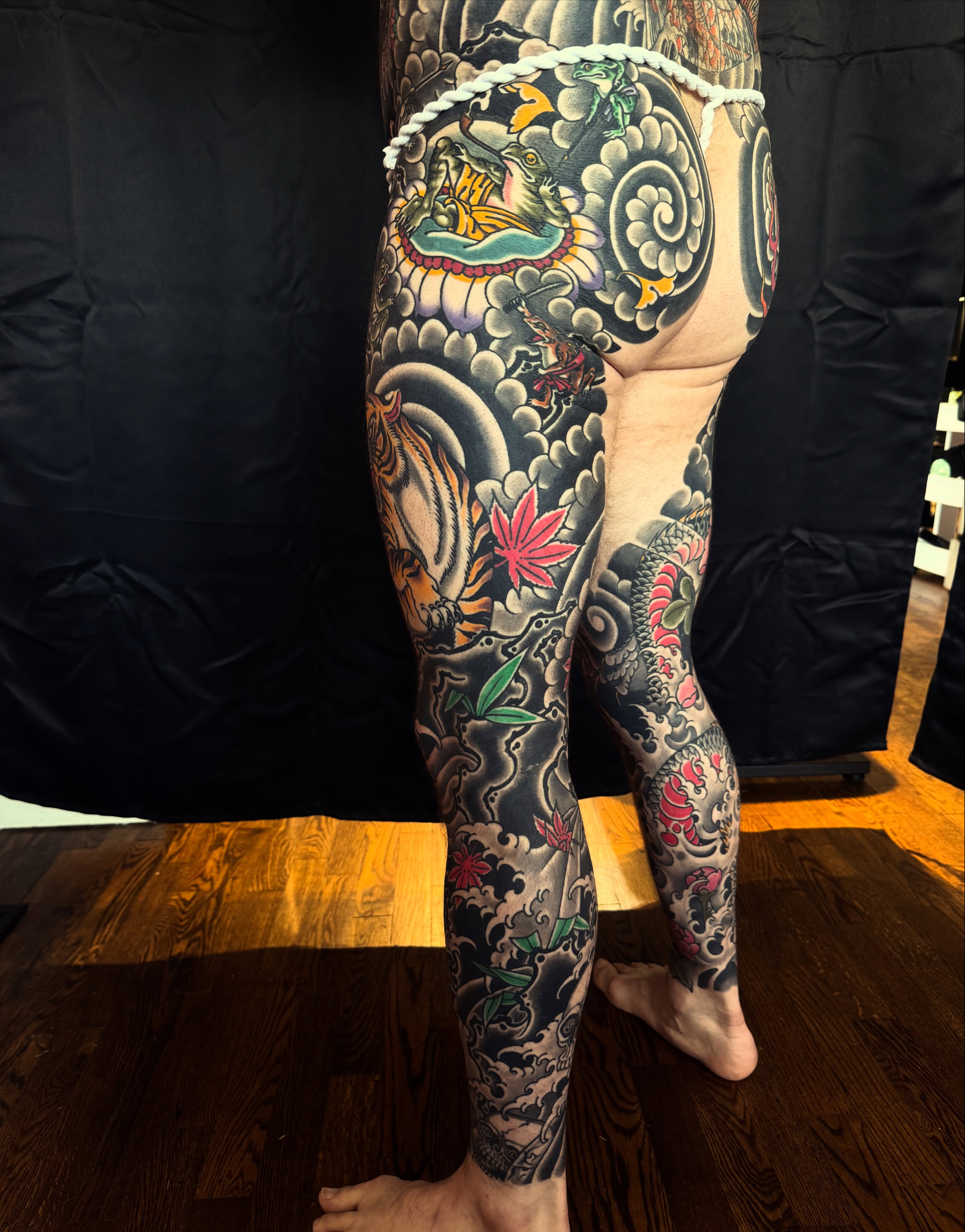 Tattoo by @nicholastidler_tattoos — japanese_irezumi, black_and_grey