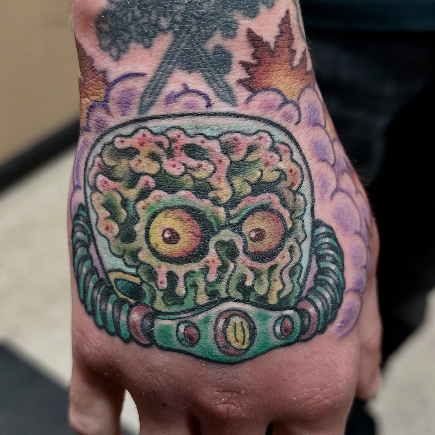 Tattoo by @calvinvoncrush — american_traditional, surrealism