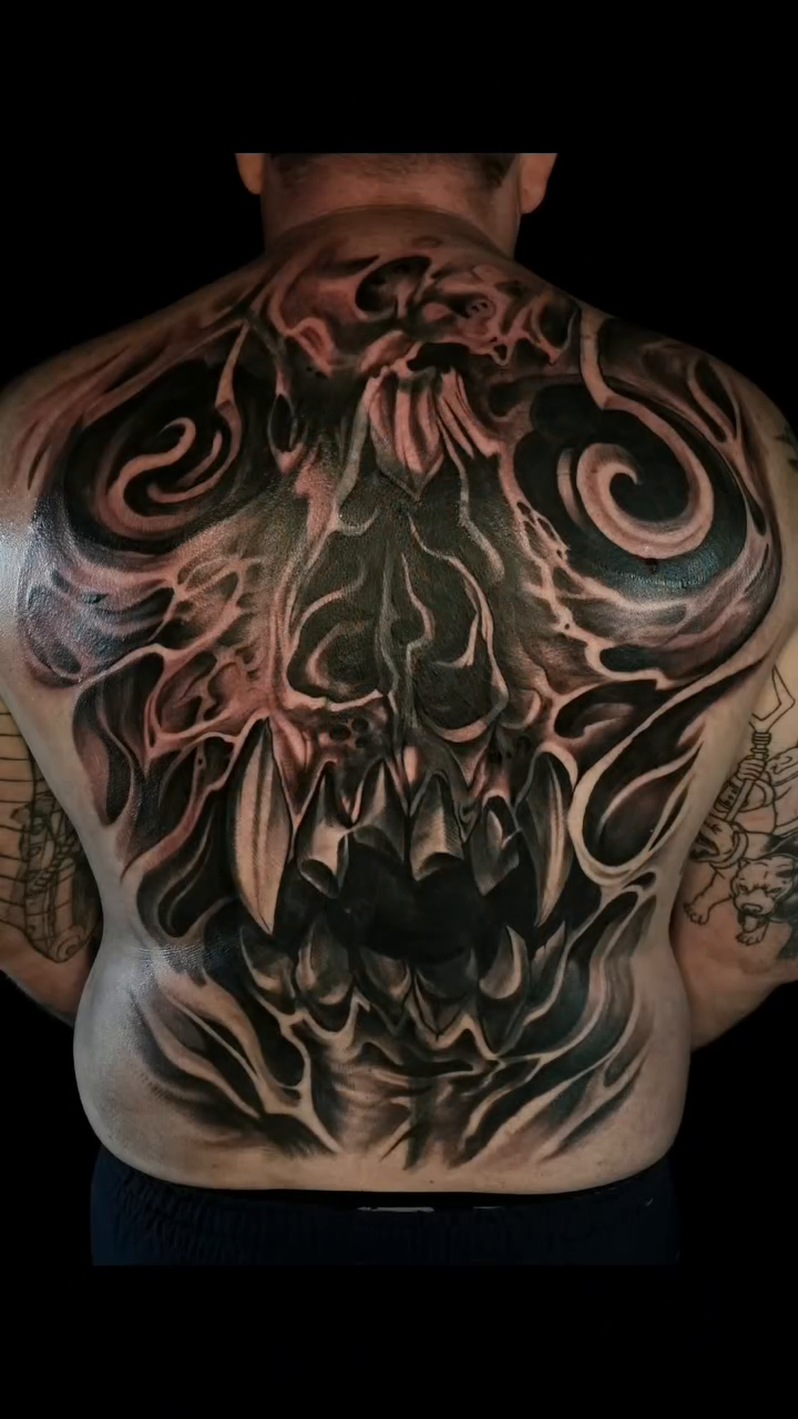 Tattoo by @chief_greytones — dark_realism, blackwork