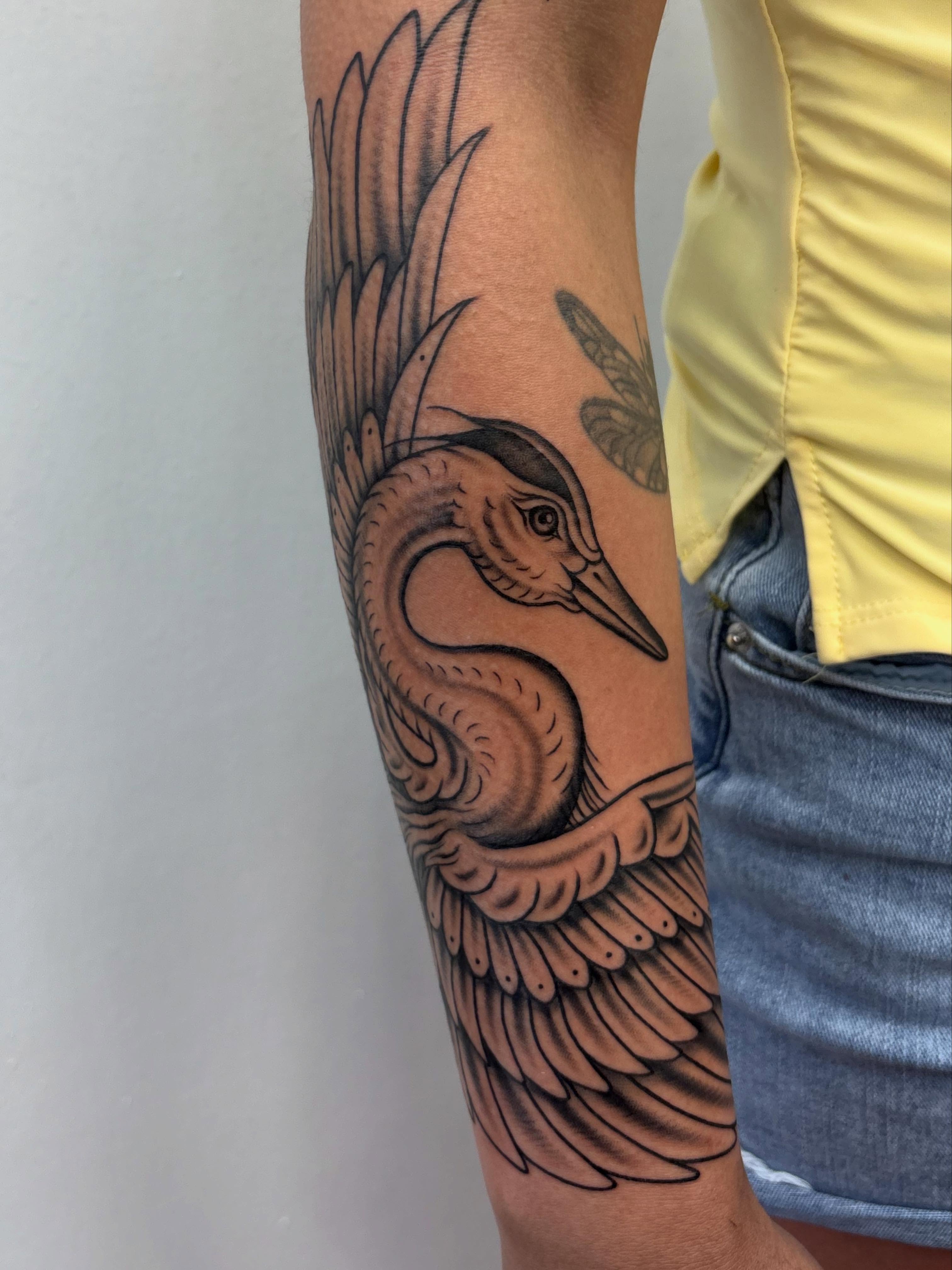 Tattoo by @skyecaliforniaink — black_and_grey