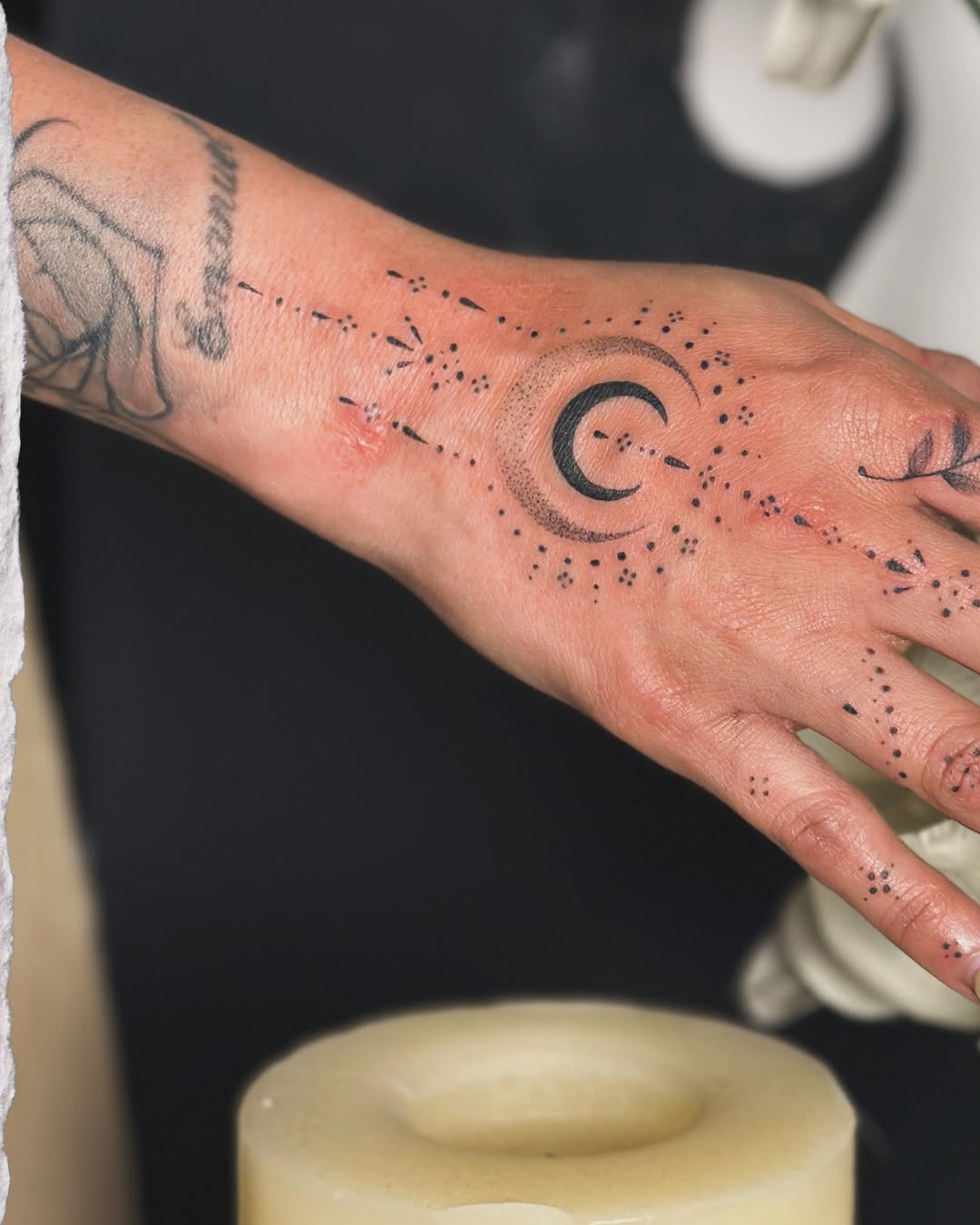Tattoo by @hayleythomastattoos — fine_line, dotwork