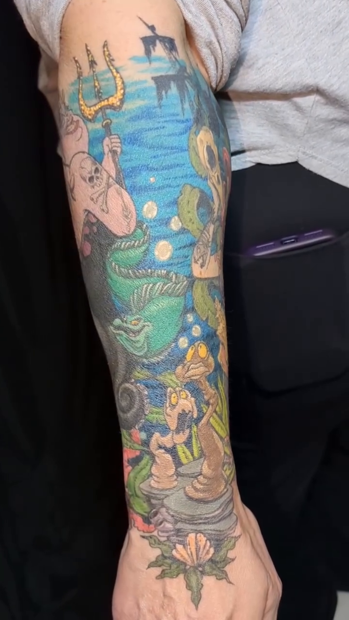 Tattoo by @jessica_fleischman — new_school, anime