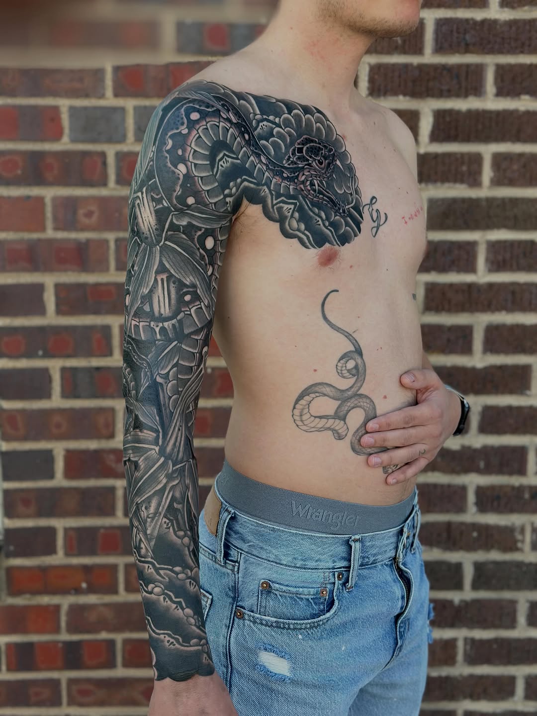 Tattoo by @haleymctattoos — black_and_grey, realism