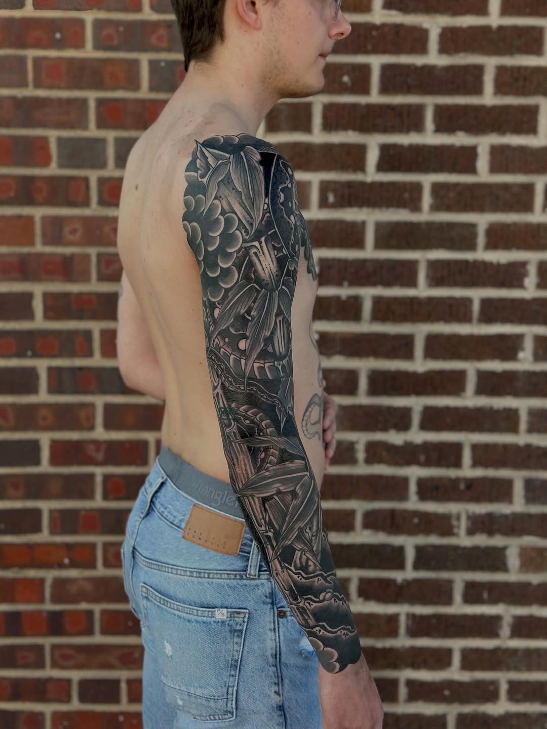 Tattoo by @haleymctattoos — japanese_irezumi, black_and_grey