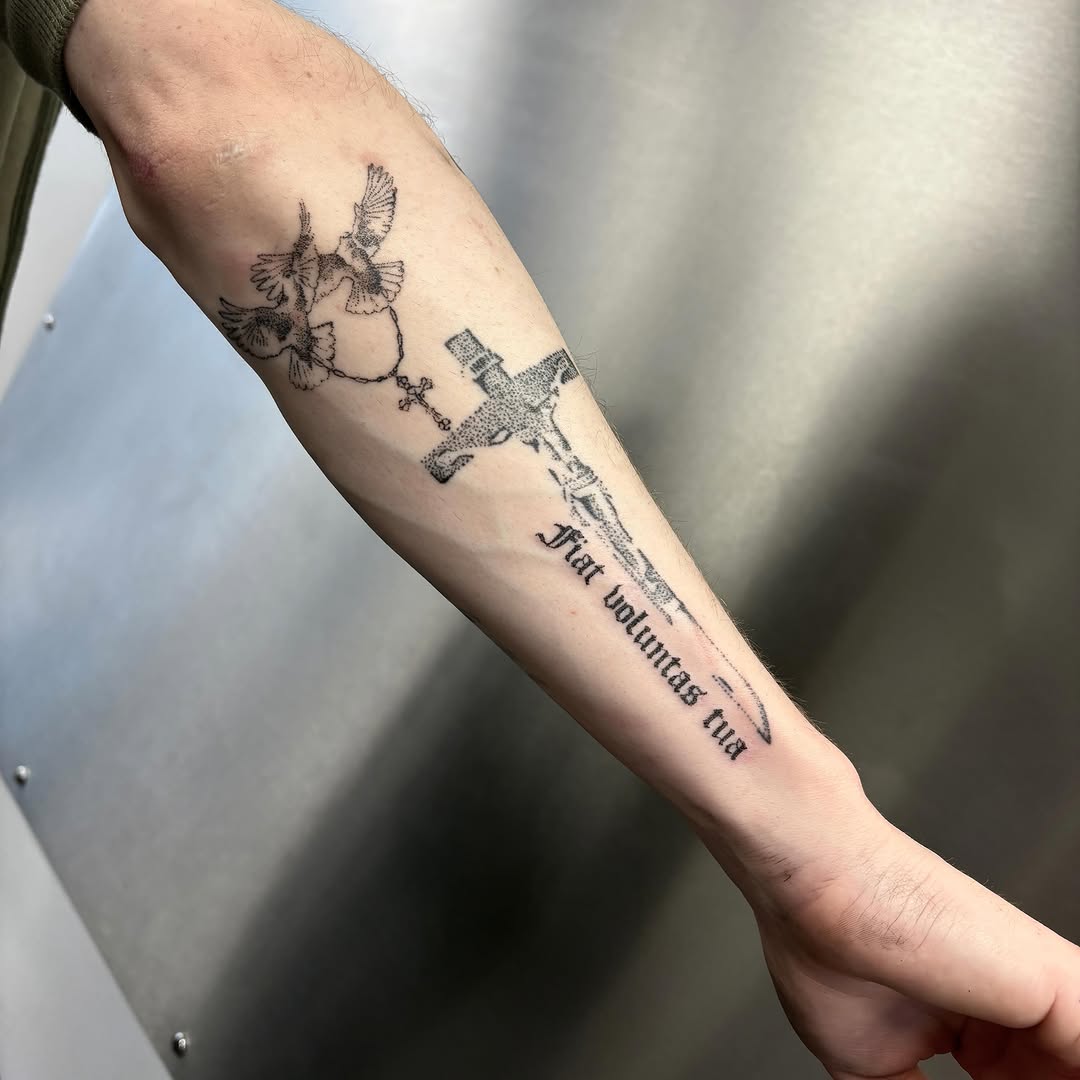 Tattoo by @siilvester — black_and_grey