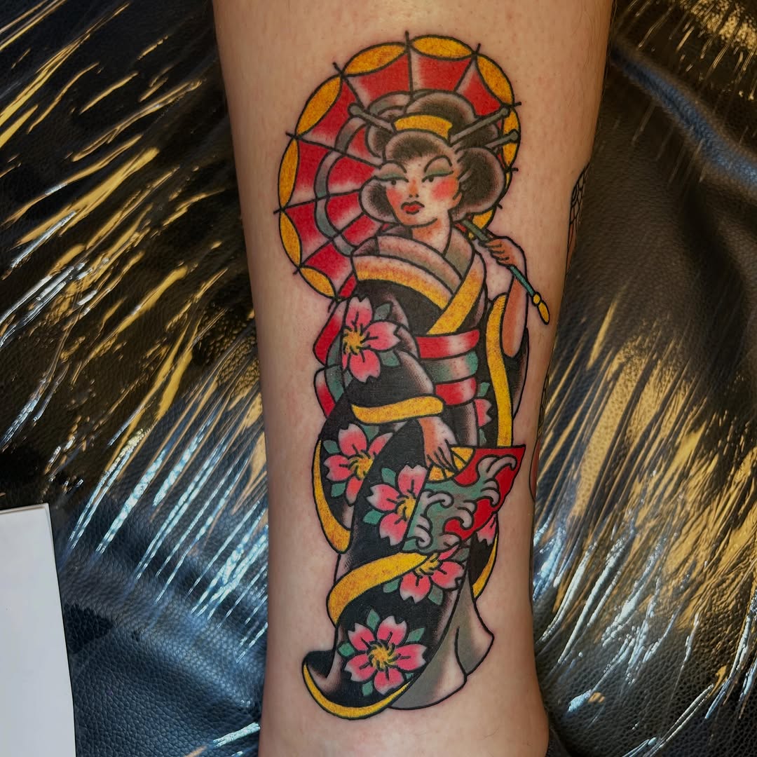 Tattoo by @thealexisskye — american_traditional, japanese_irezumi