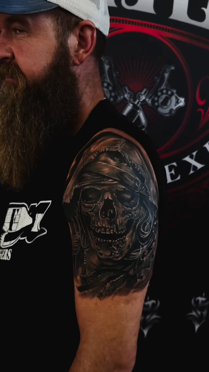 Tattoo by @chris_tatt2_dascenzo_ — realism, black_and_grey
