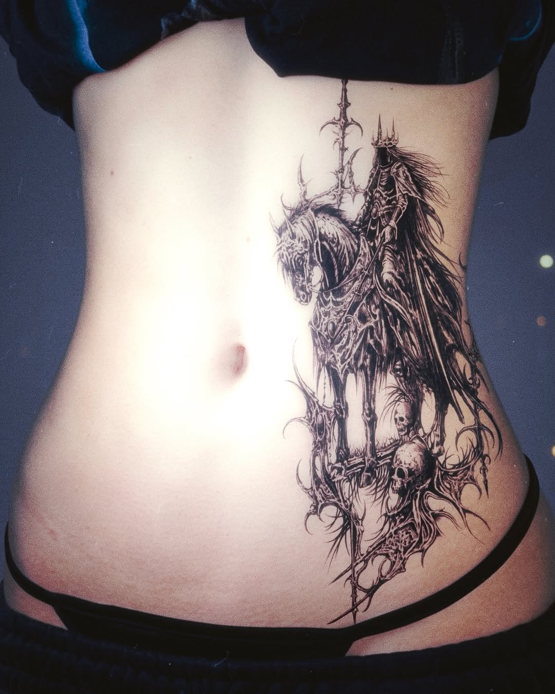 Tattoo by @leexitt — black_and_grey, dark_realism