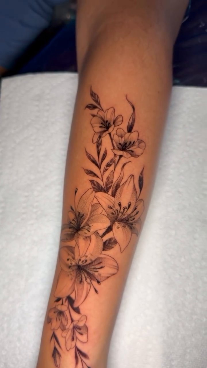Tattoo by @arlingtonink_nickochoa — fine_line, black_and_grey