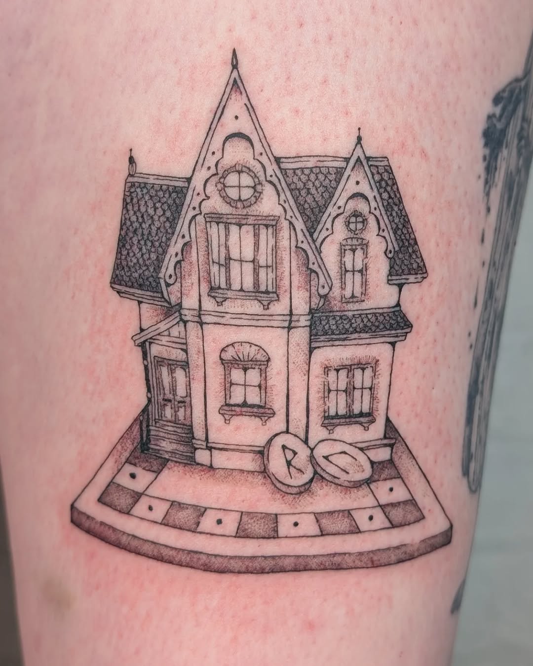 Tattoo by @milagujastattoo — illustrative, dotwork