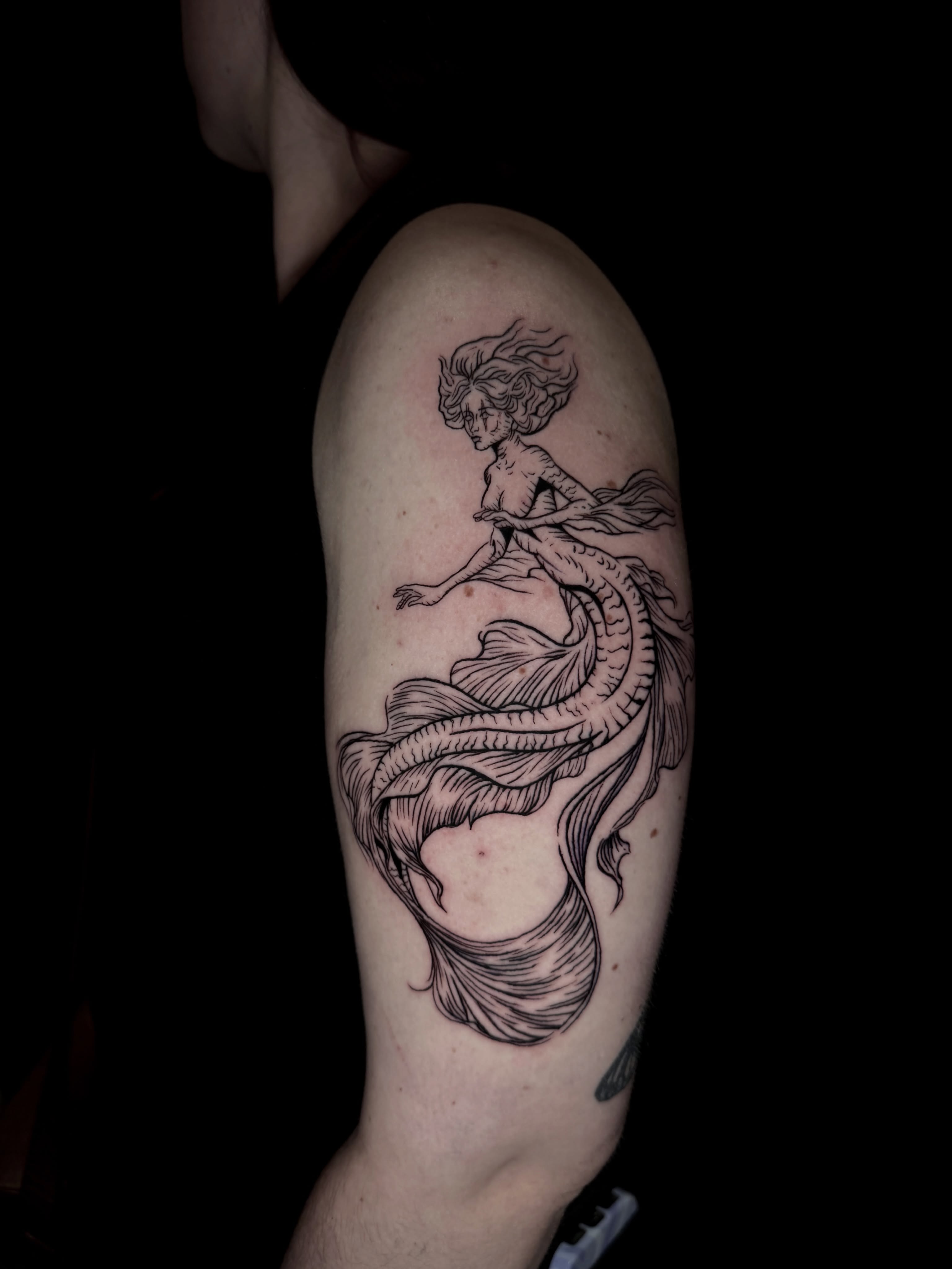 Tattoo by @lalex.tattoo — black_and_grey
