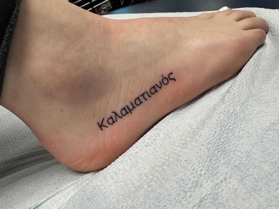 Tattoo by @marissa_tattoos — lettering_script, fine_line