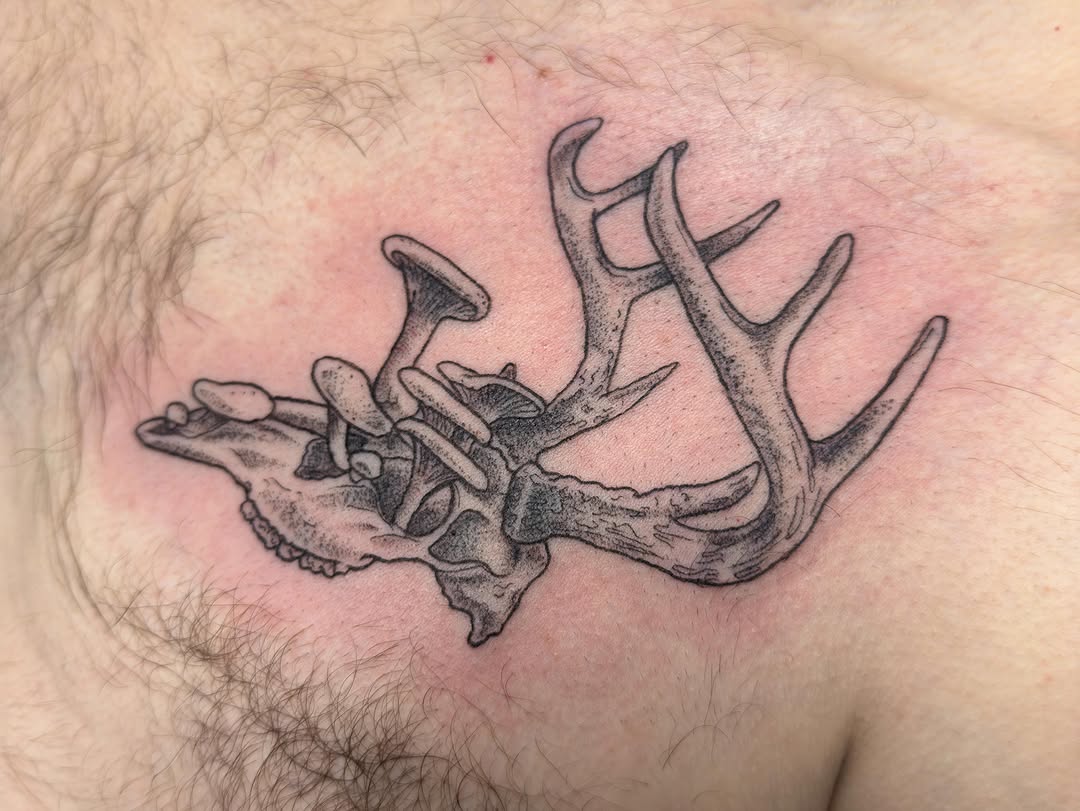 Tattoo by @marissa_tattoos — realism, dotwork